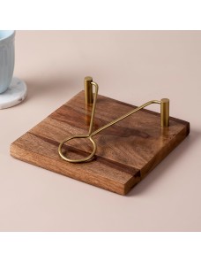 Wooden Tissue Paper Holder 